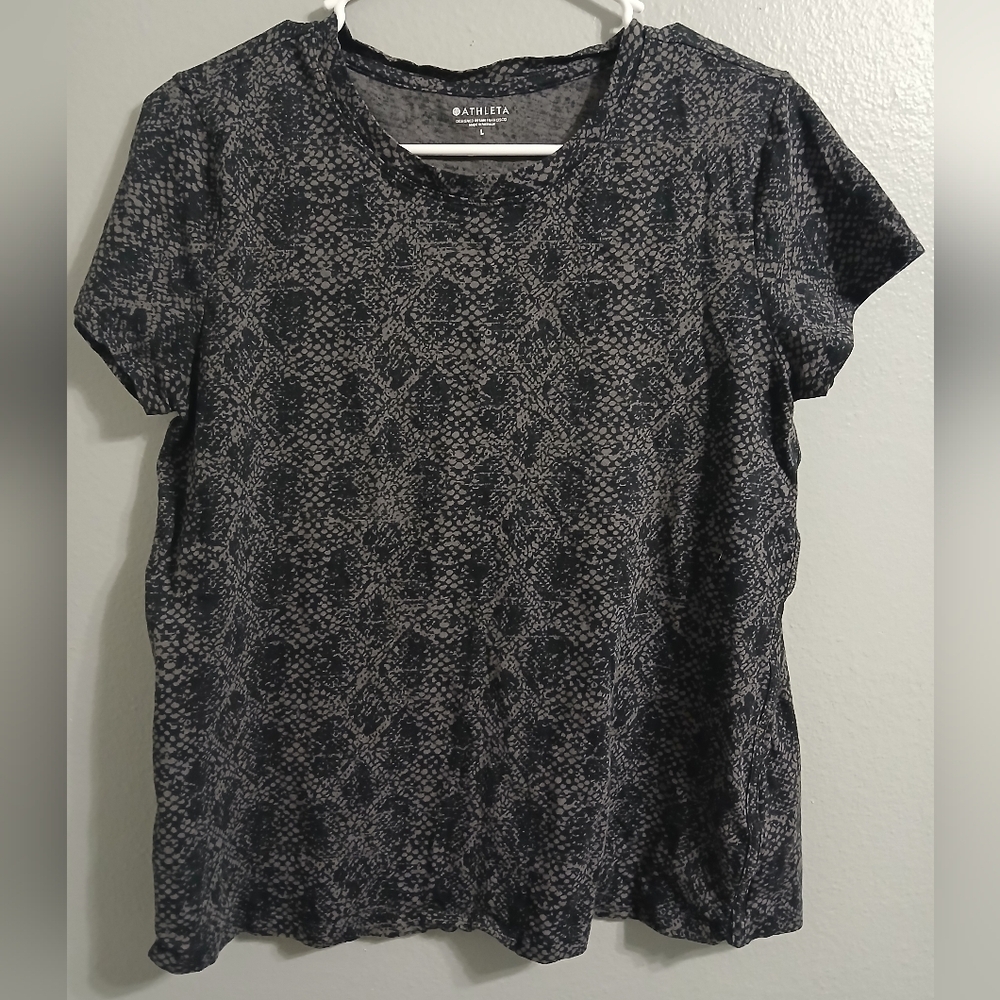Athleta Black Patterned Women's Top - Picture 7 of 7